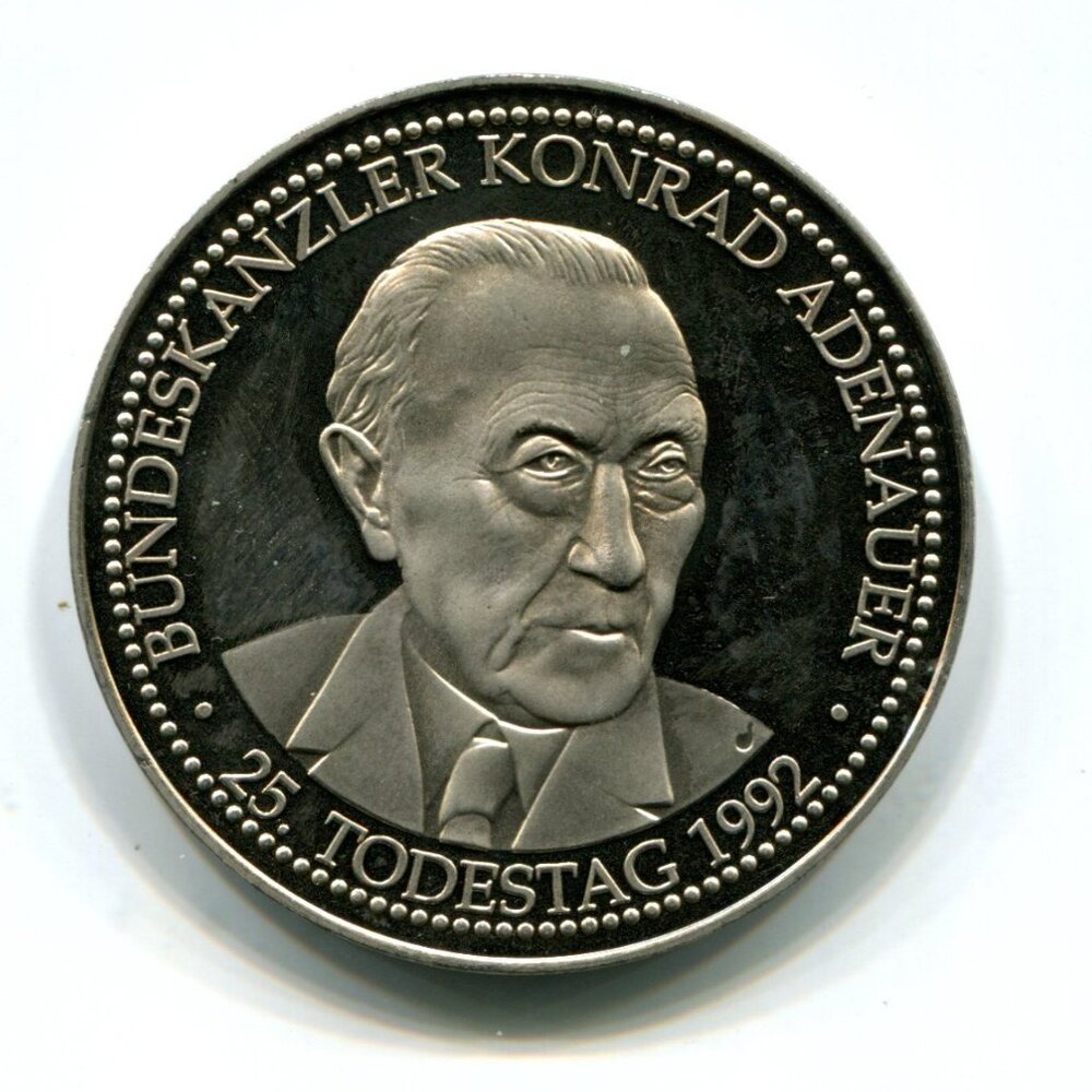 1992 Germany Konrad Adenauer Medal (b735-81)